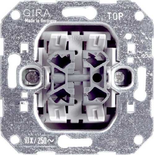 Переключатель без накладки без рамки Gira System55 2-кл. проходной картинка